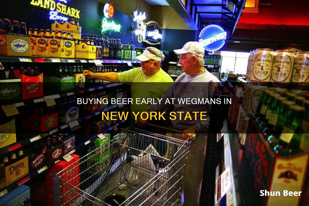 how early can you buy beer at wegmansn ny state