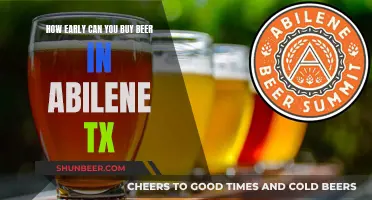 Buying Beer in Abilene: What's the Earliest Time?