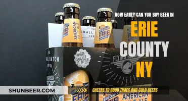 Buying Beer Early in Erie County, New York