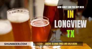 Beer Buying in Longview, Texas: What's the Earliest Time?