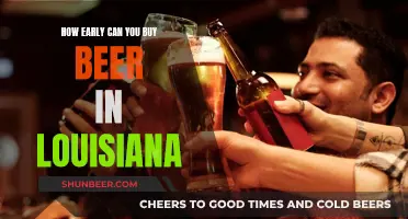 Louisiana's Early Beer Buying: Legal Age and Availability