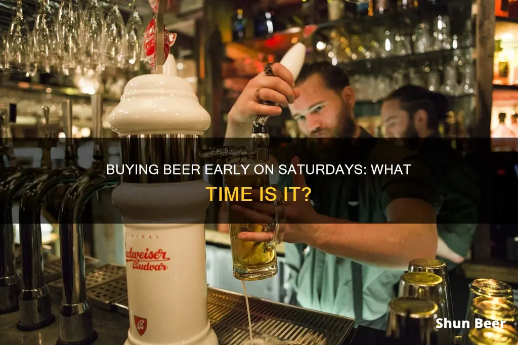 how early can you buy beer on saturday