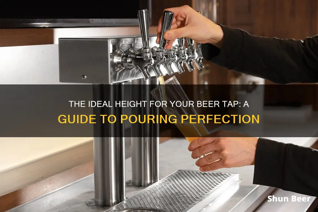 how high to put beer tap off floor