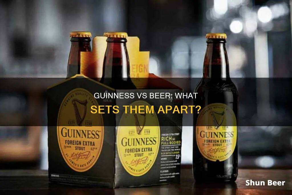 how is guinness different from beer