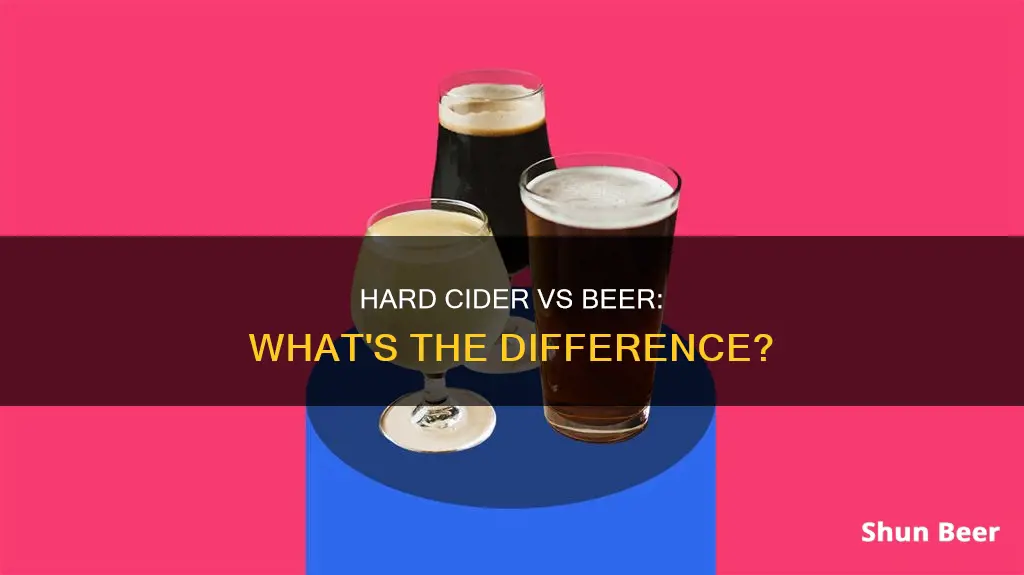 how is hard cider different from beer