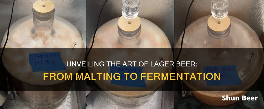 how is lager beer produced