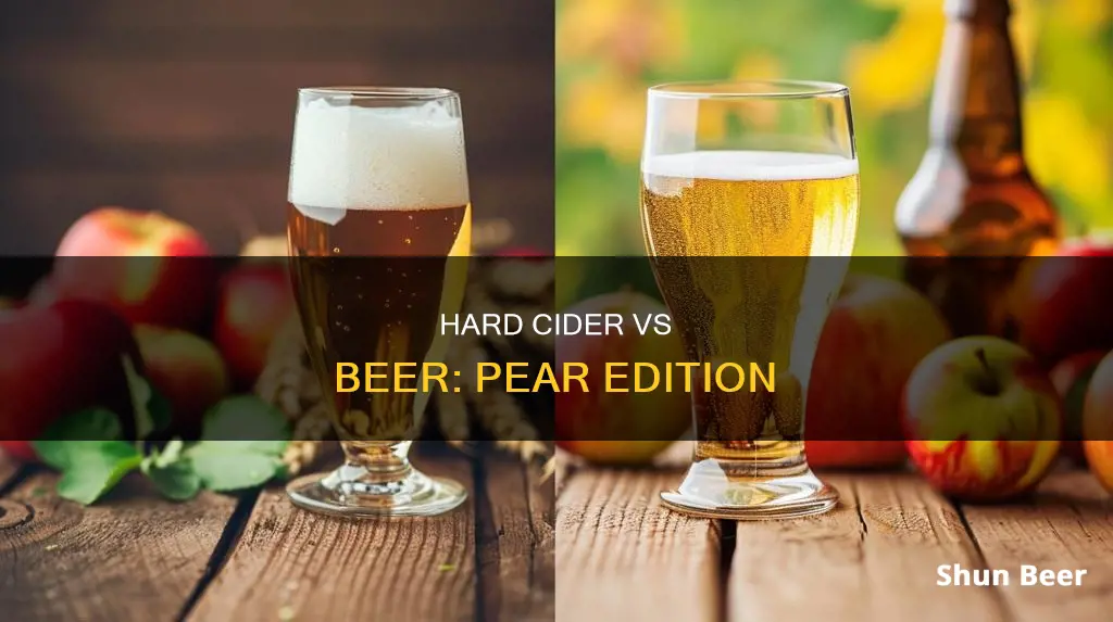 how is pear hard cider different from beer