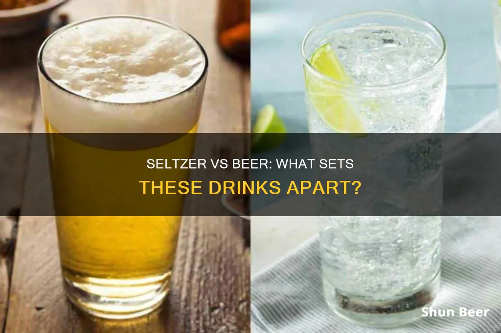 how is seltzer different from beer