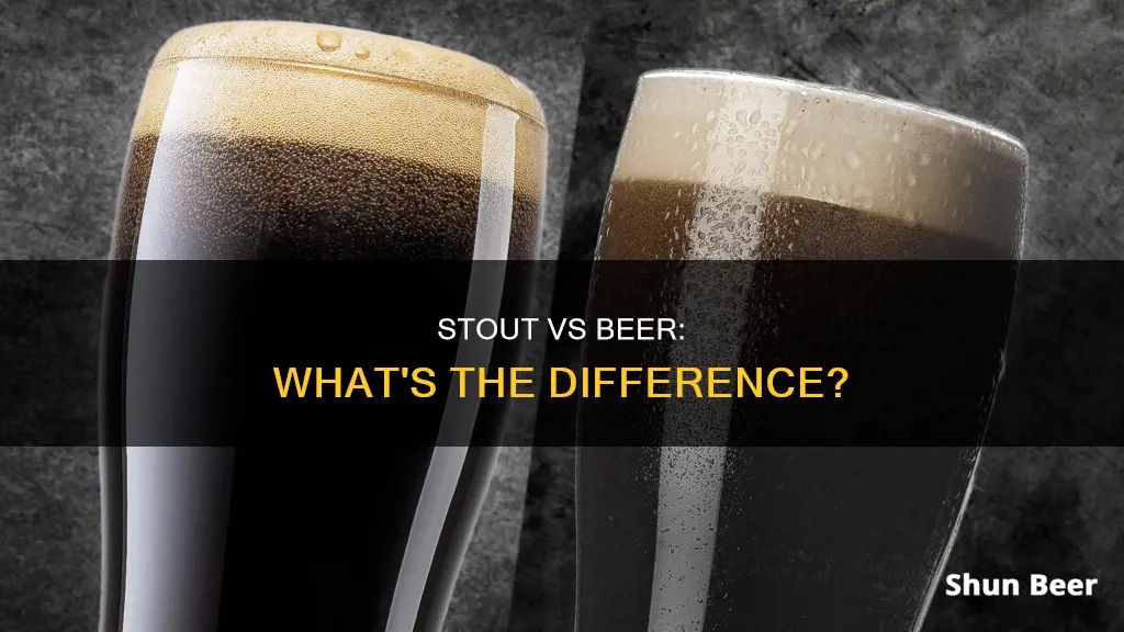 how is stout different from beer