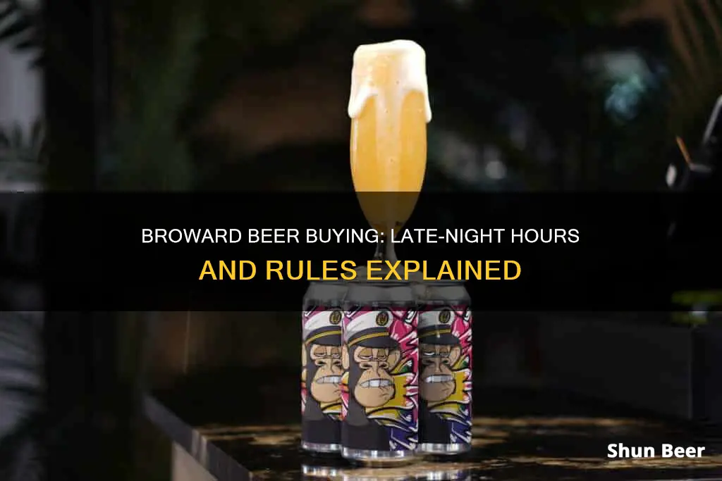 how late can i buy beer inf broward