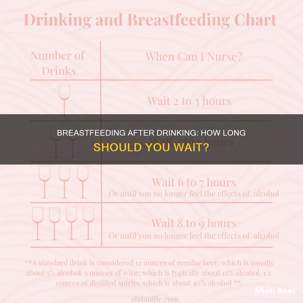 how long to wait to breastfeed after drinking 5 beers