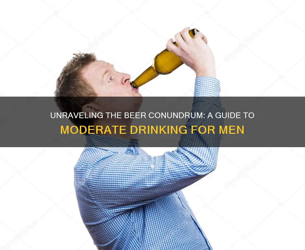 how many 8 oz beers a day for men