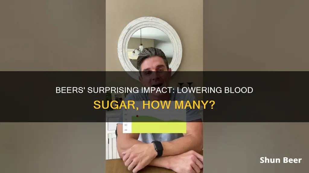 how many beers lower blood sugar