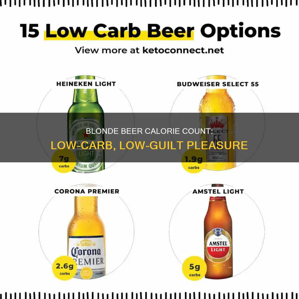 how many calories in a pure blonde low carb beer