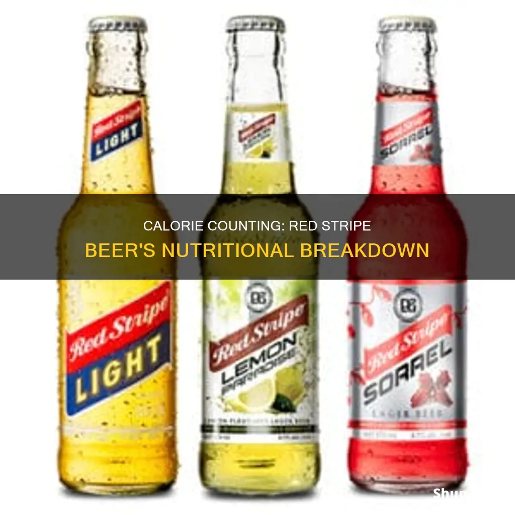 how many calories in a red stripe beer