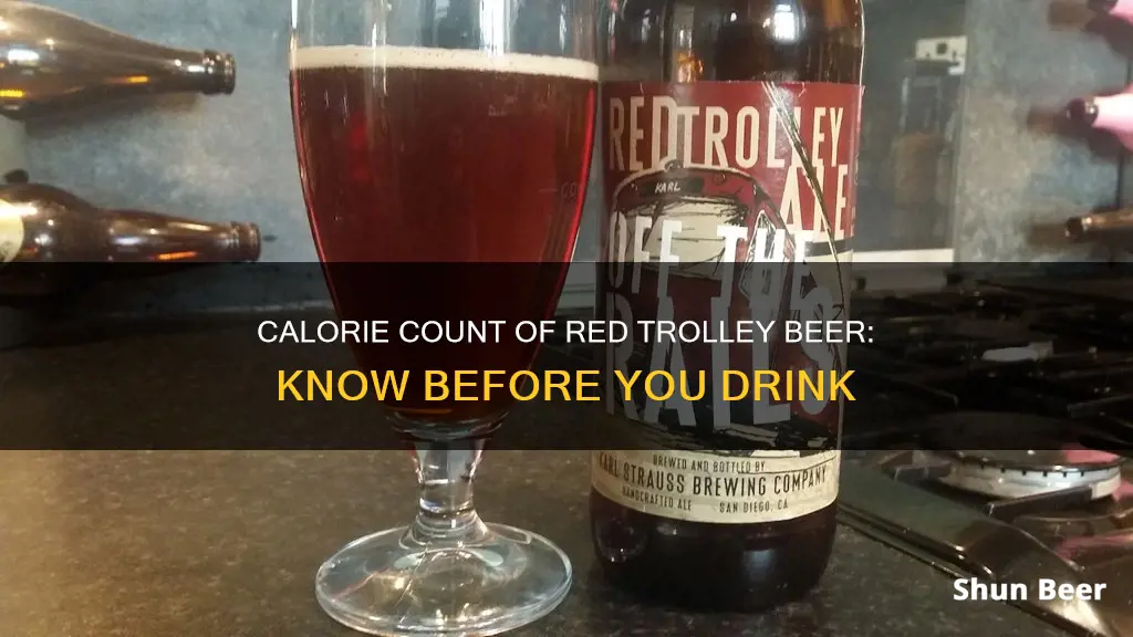 how many calories in a red trolley beer