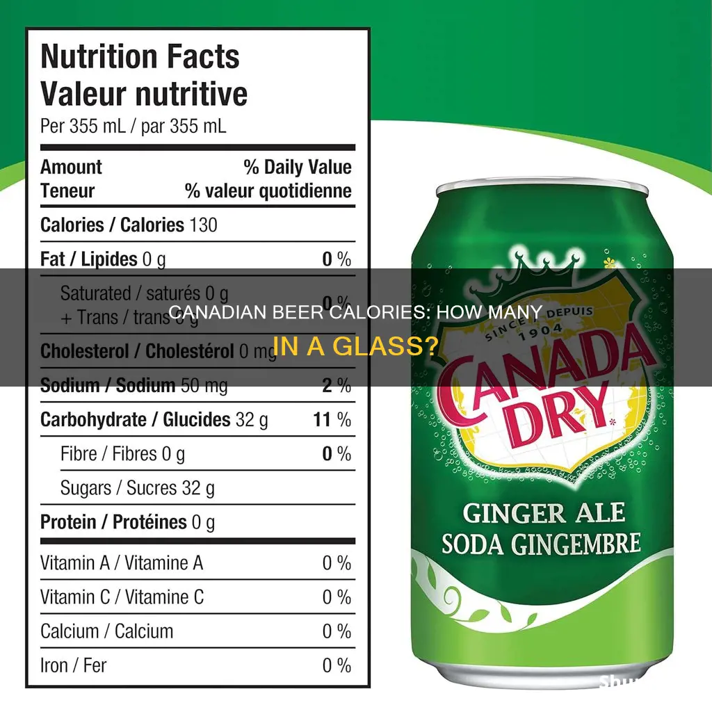 how many calories in a regular canadian beer