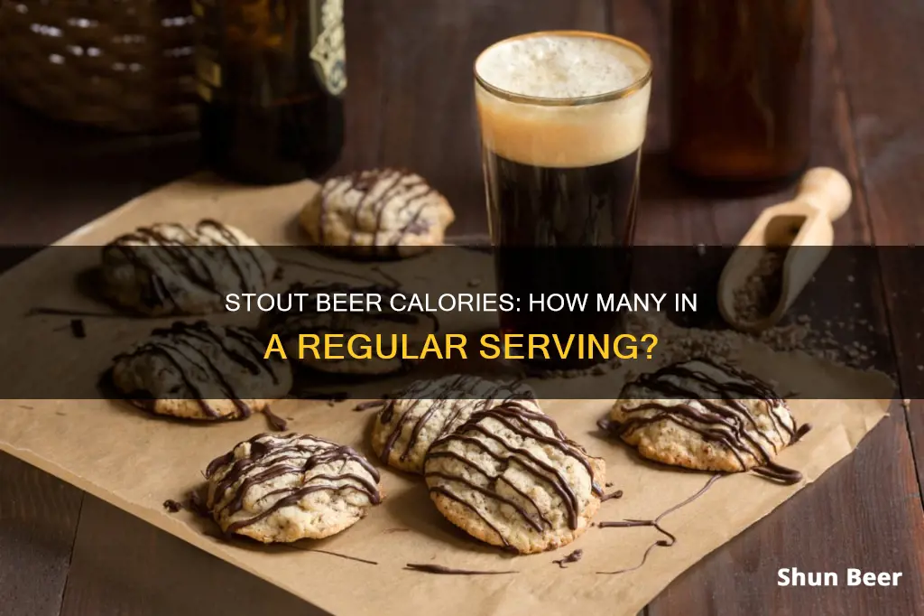 how many calories in a regular stout beer