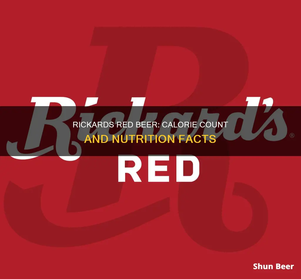 how many calories in a rickards red beer