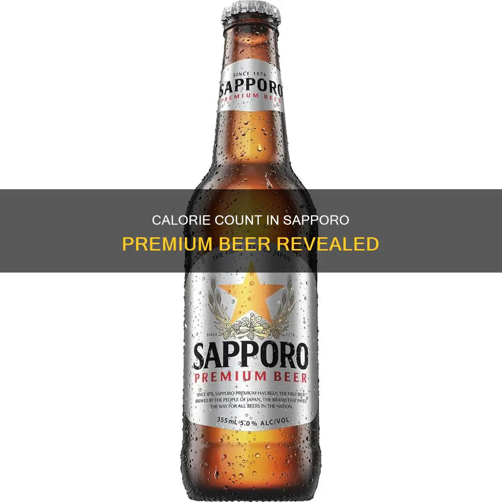 how many calories in a sapporo premium beer