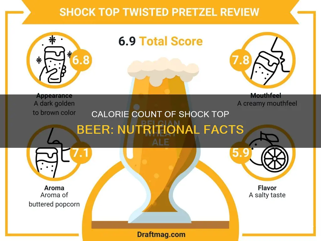 how many calories in a shock top beer