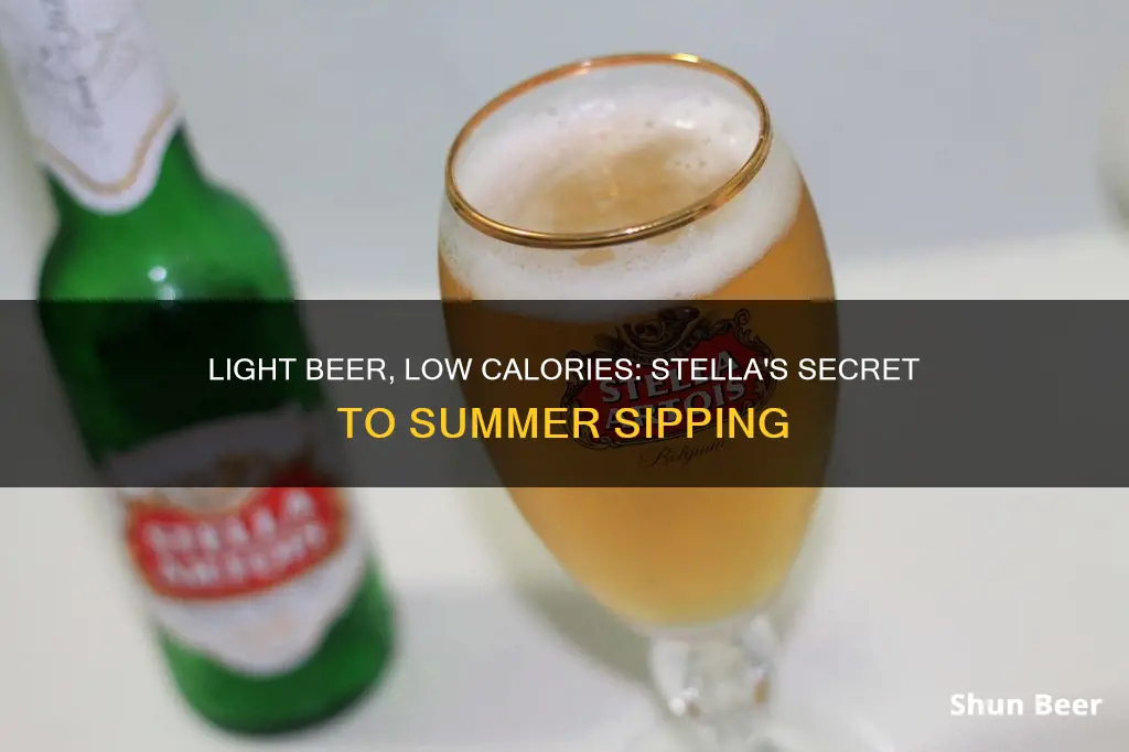 how many calories in a stella light beer