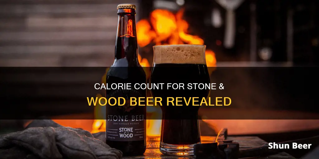 how many calories in a stone and wood beer