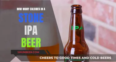 Stone IPA Beer: Calorie Count and Nutrition Facts