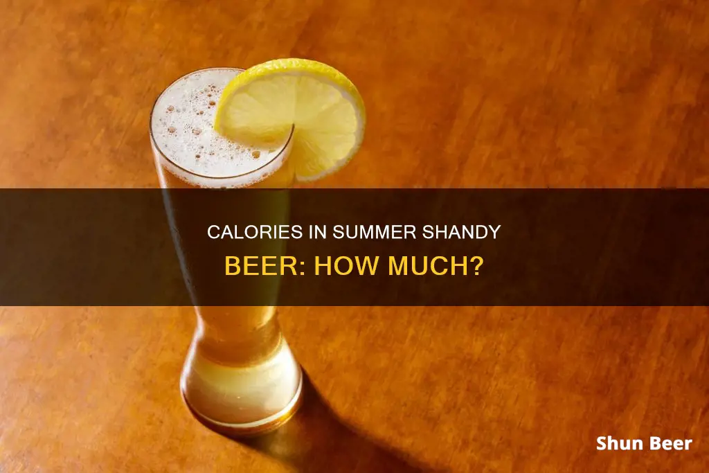 how many calories in a summer shandy beer