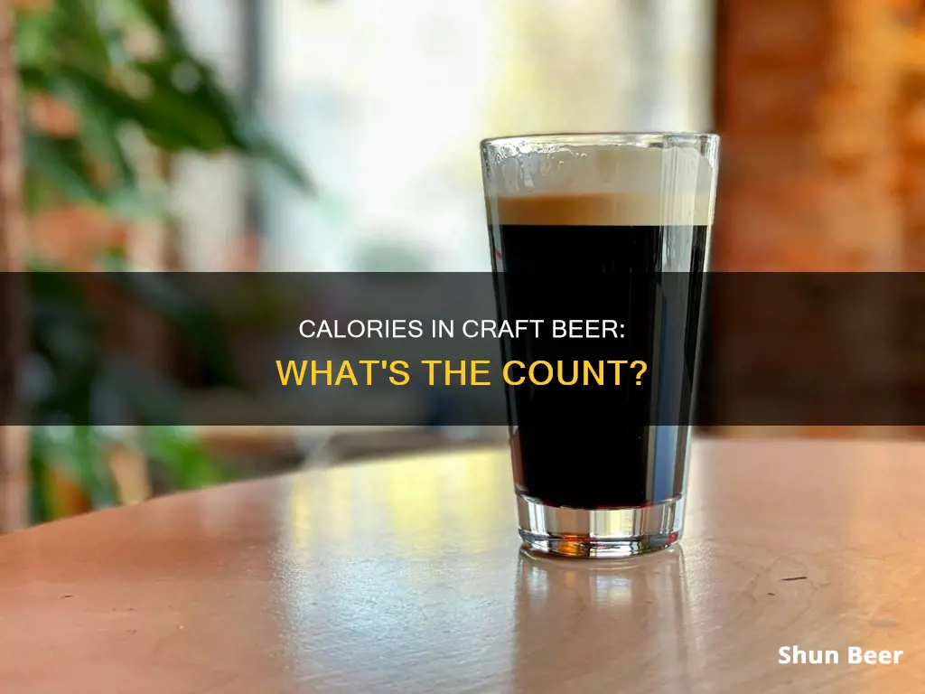 how many calories in a typical craft beer