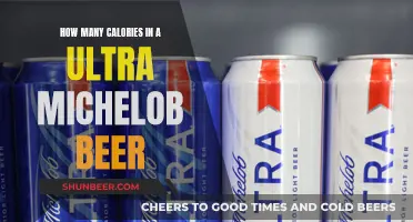 Michelob Ultra Beer: Calorie Count and Nutrition Facts