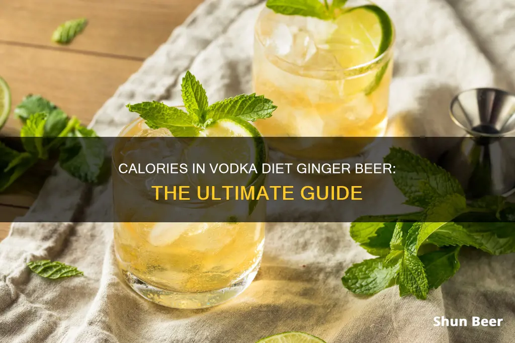 how many calories in a vodka diet ginger beer