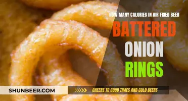 Air-Fried Beer-Battered Onion Rings: A Calorie Conundrum