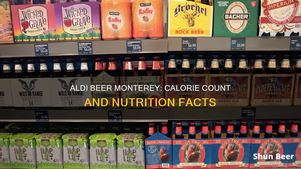 how many calories in aldi beer monterey