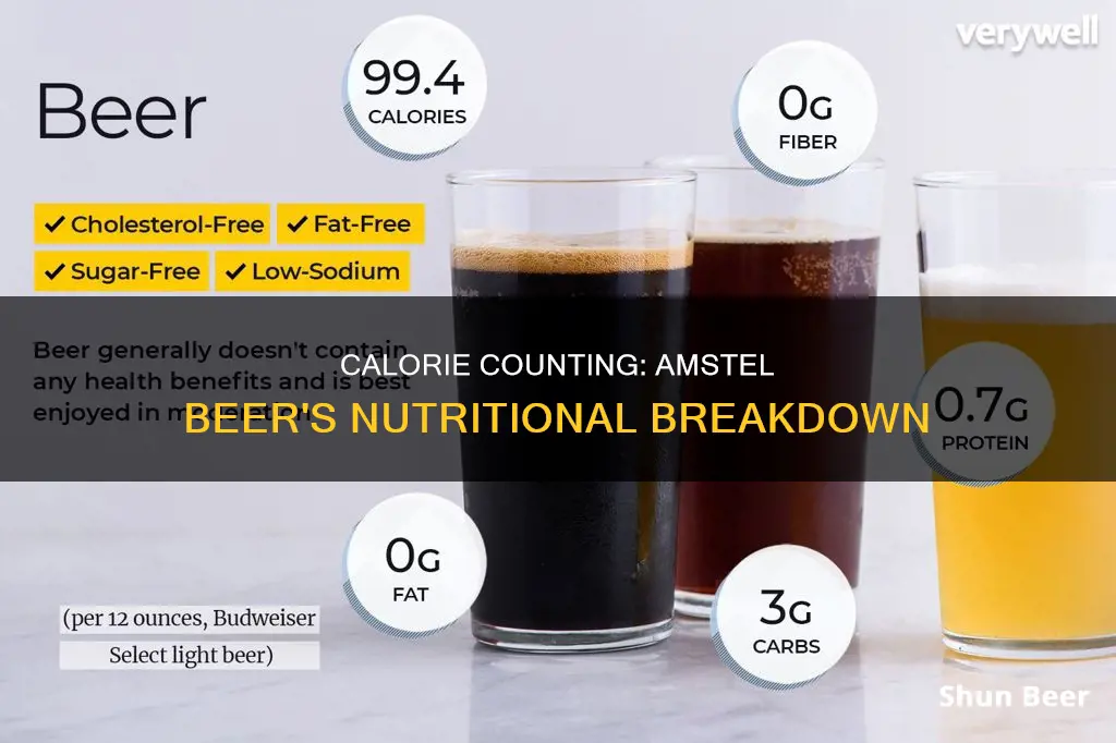 how many calories in amstel beer