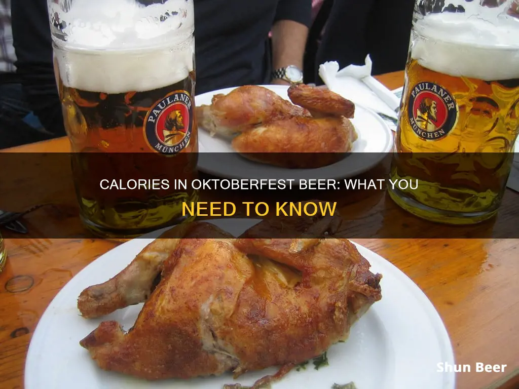 how many calories in an october fest beer