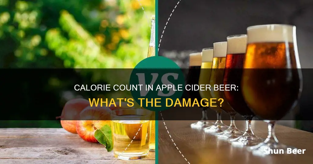 how many calories in apple cider beer