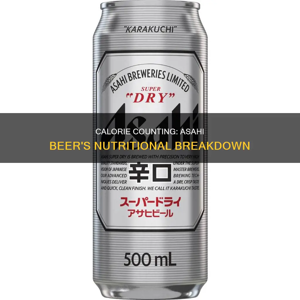 how many calories in asahi beer