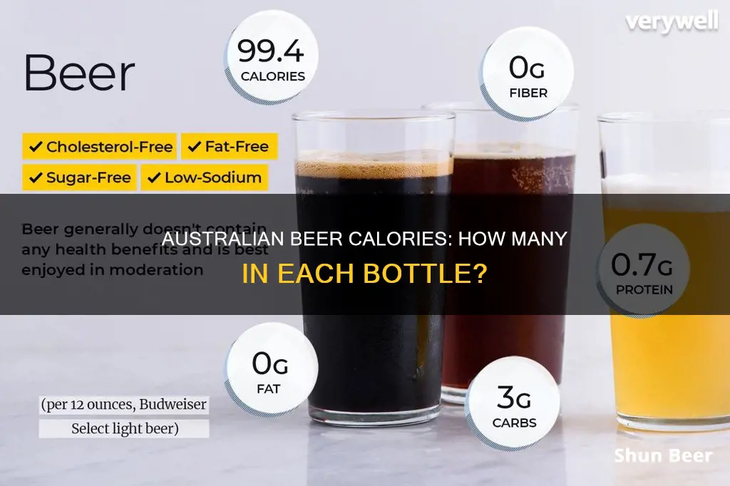 how many calories in australian beer