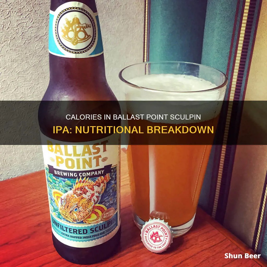 how many calories in ballist sculpin ipa beer