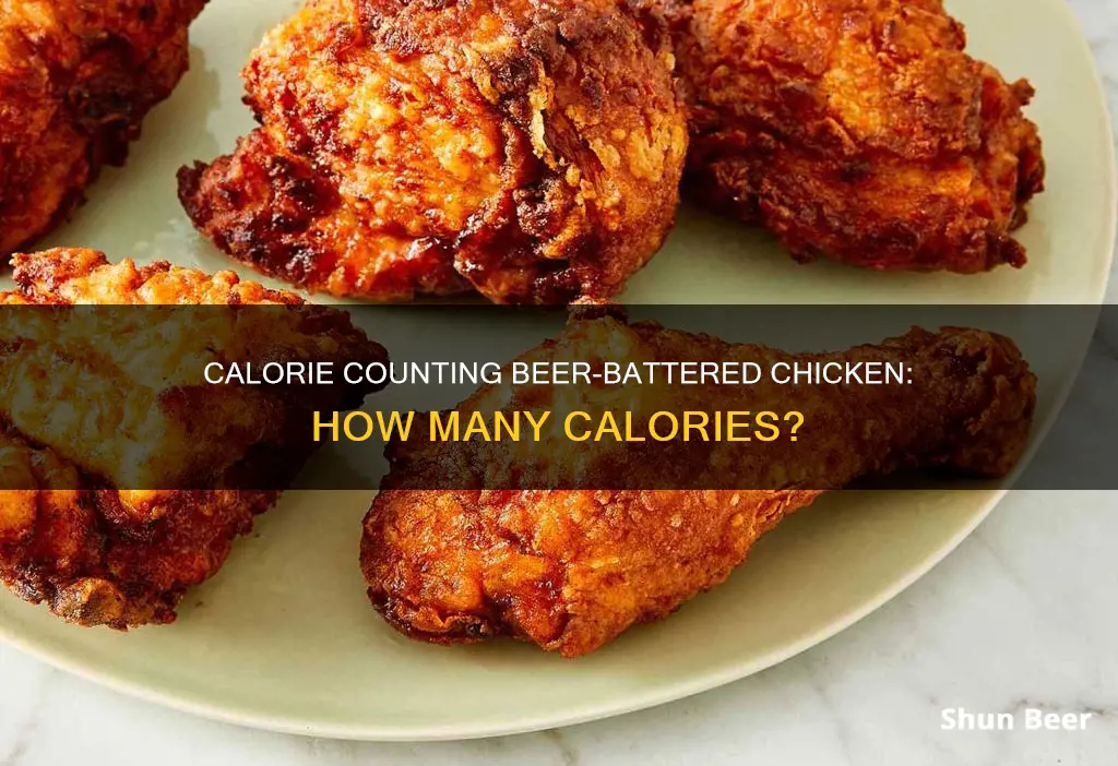 how many calories in beer battered chicken