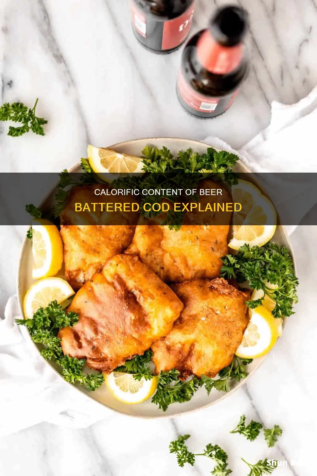 how many calories in beer battered cod