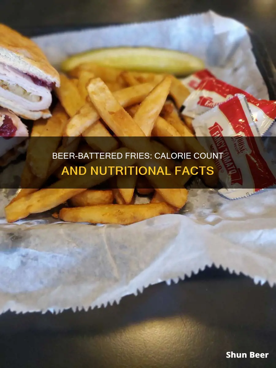 how many calories in beer battered fries