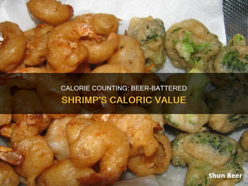 how many calories in beer battered shrimp