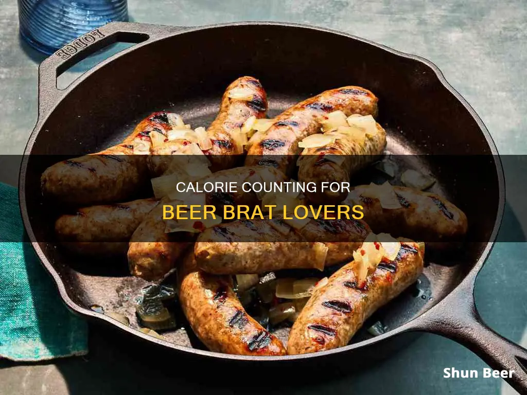 how many calories in beer brats