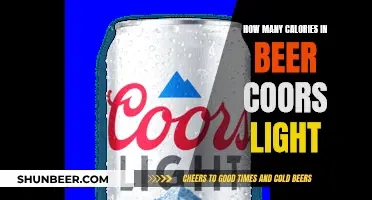 Calories in Coors Light Beer: How Many?