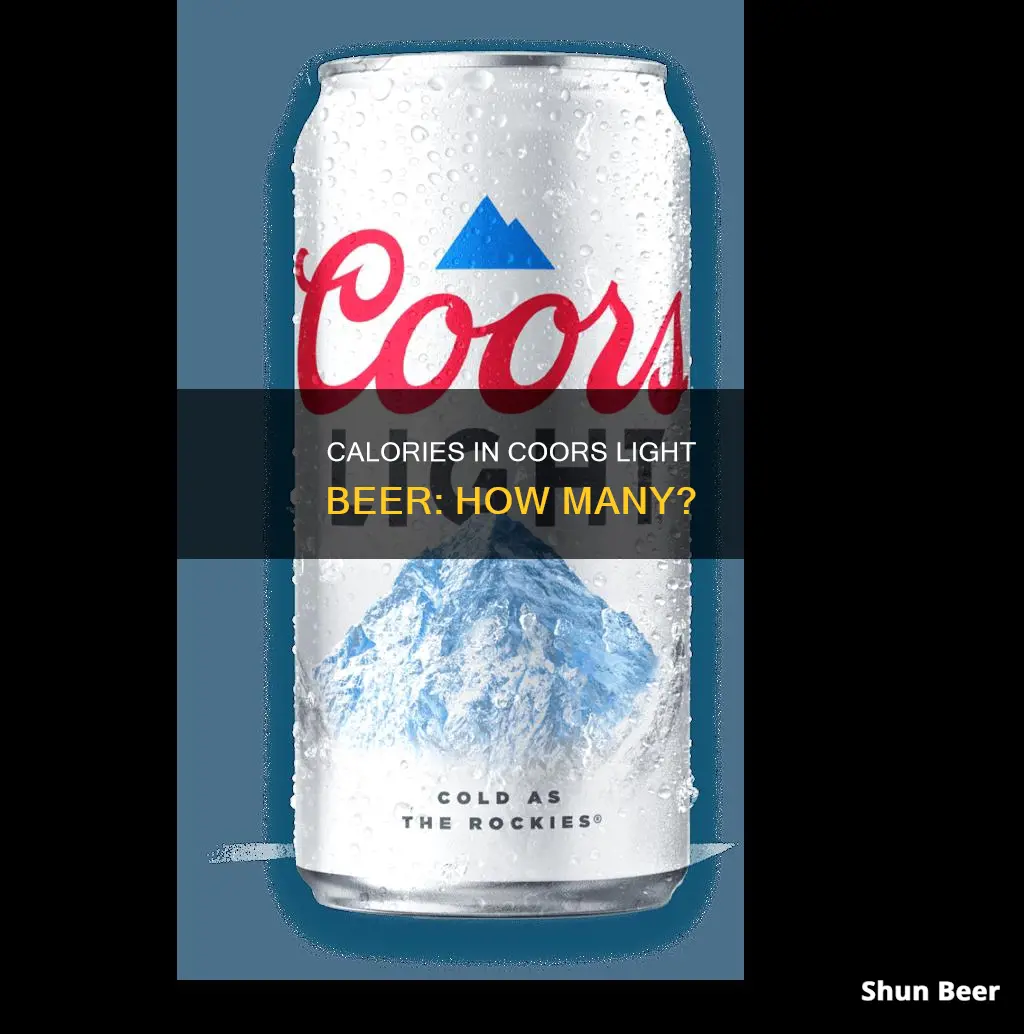 how many calories in beer coors light