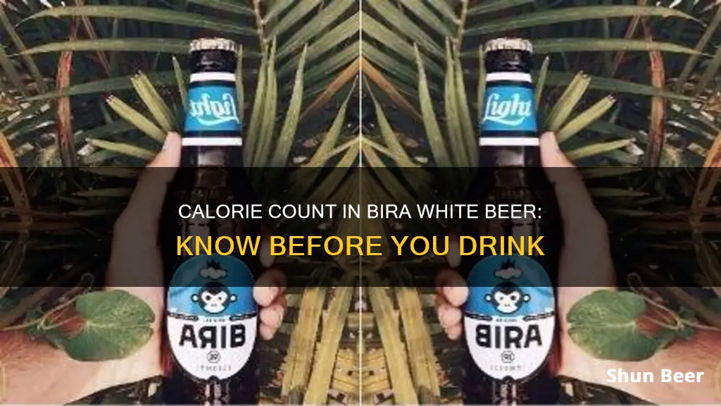 how many calories in bira white beer