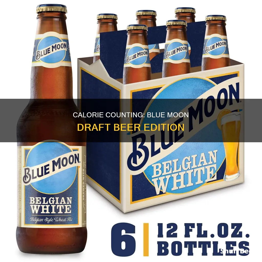 how many calories in blue moon draft beer