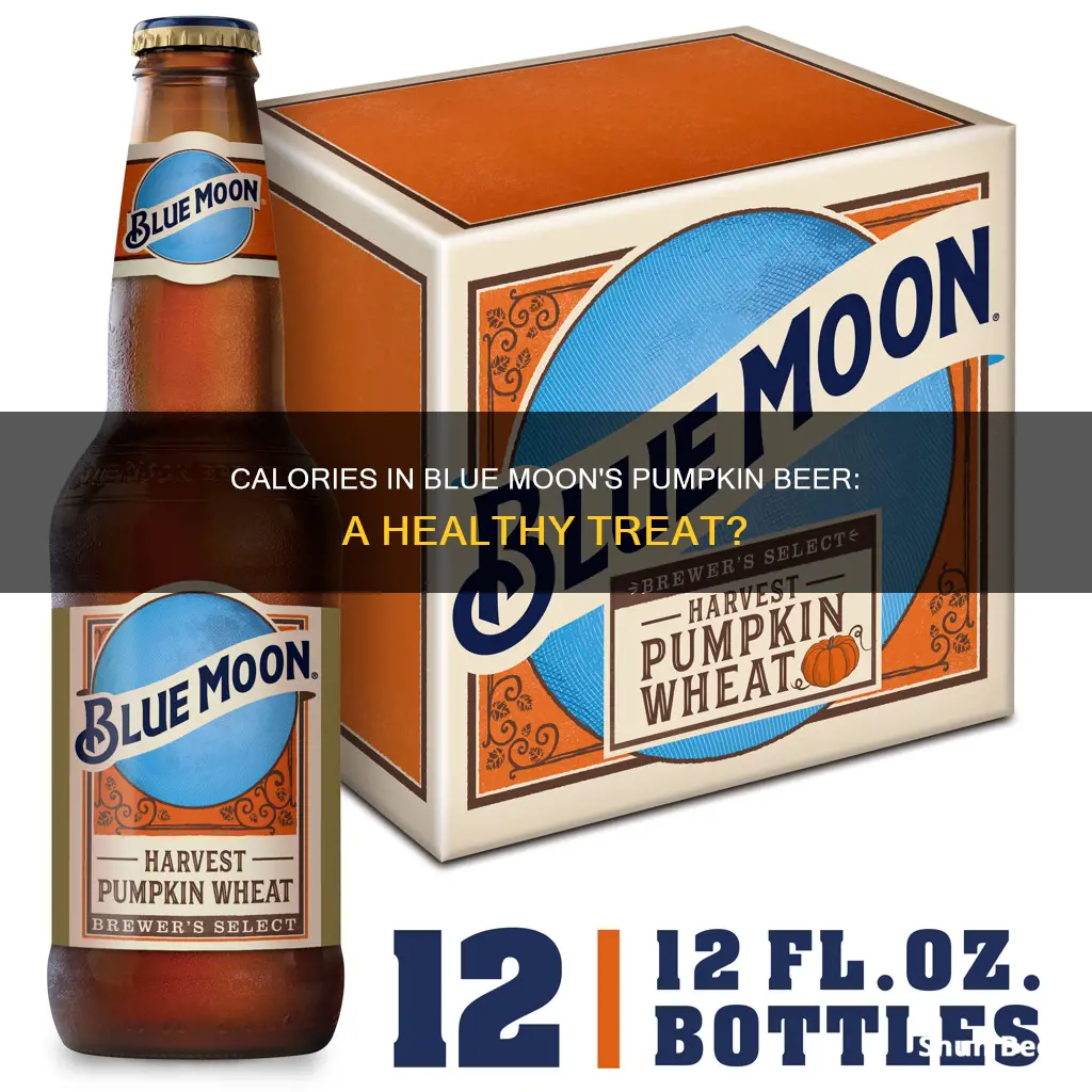 how many calories in blue moon pumpkin beer